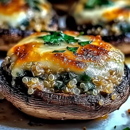 Cheesy Stuffed Portobello Mushrooms
