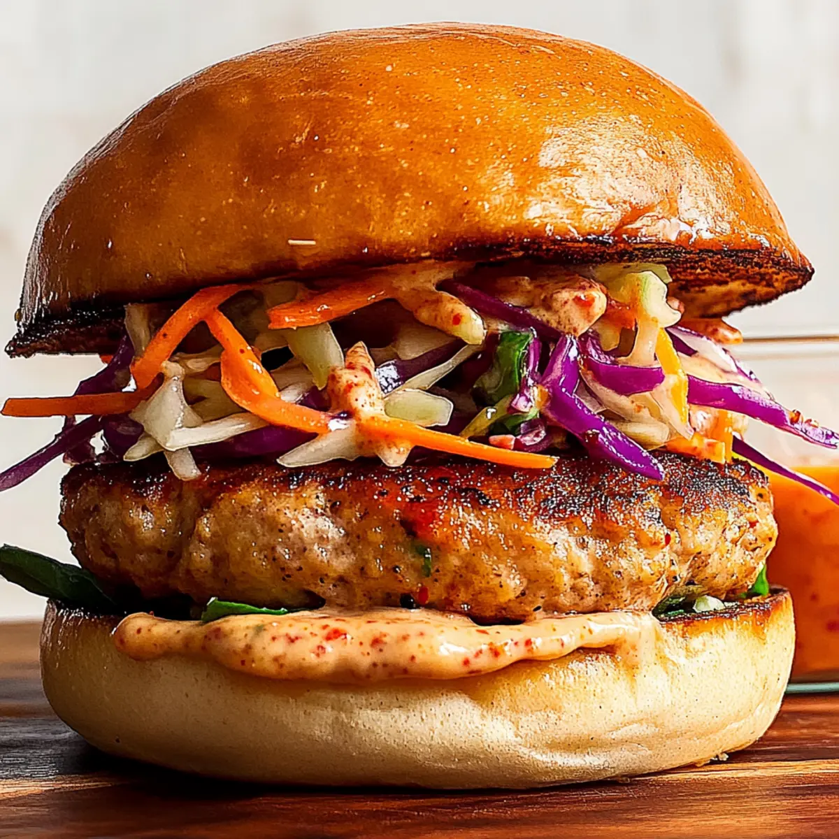 Thai Sweet Chili Turkey Burger