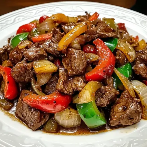 Pepper Steak with Bell Peppers and Onion