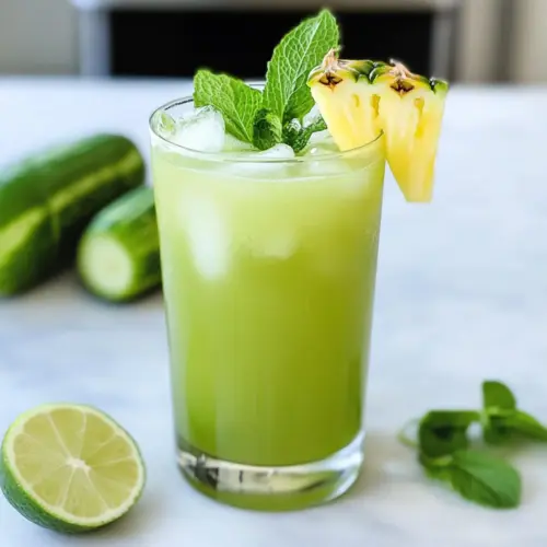 Pineapple Cucumber Agua Fresca