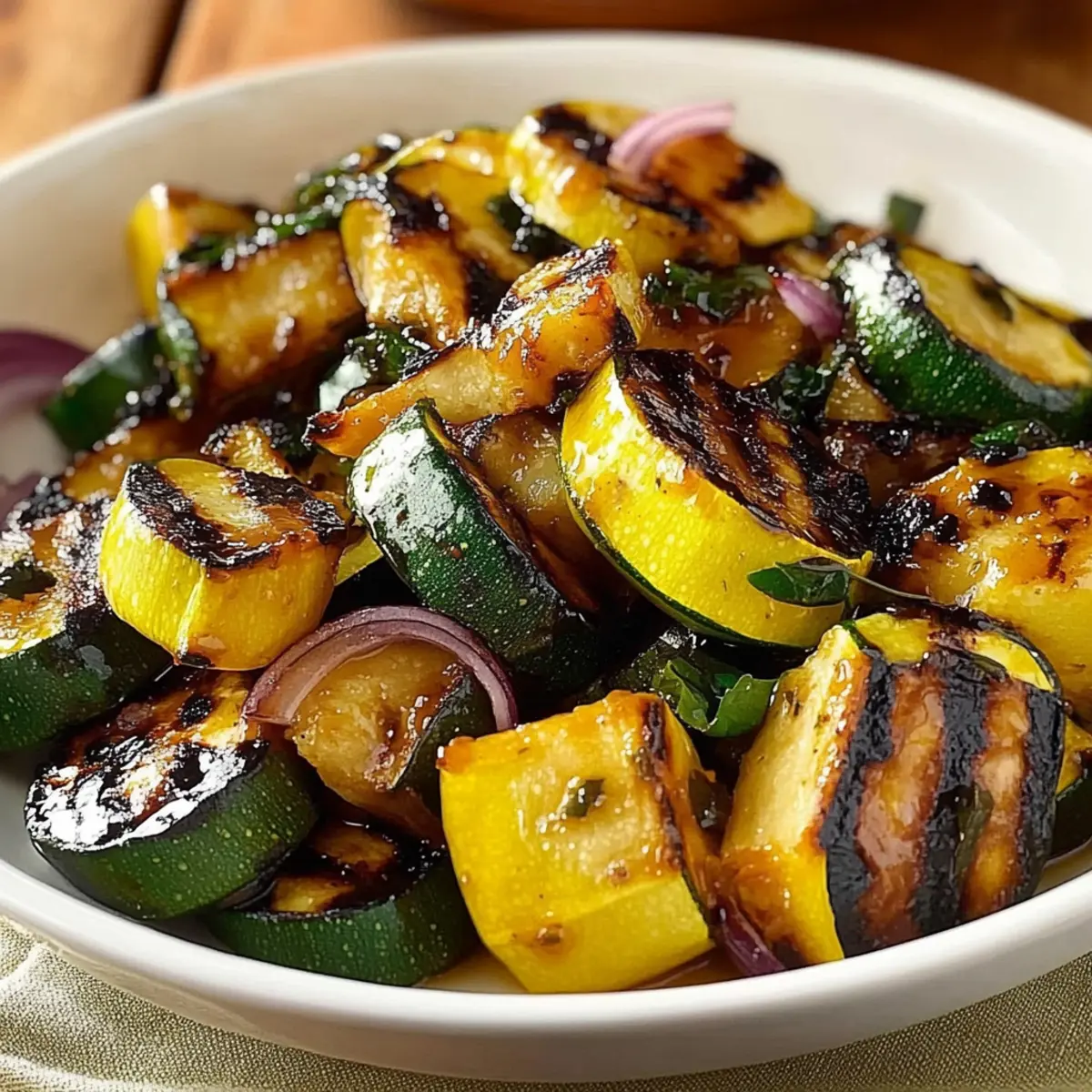 Charred Summer Squash and Zucchini