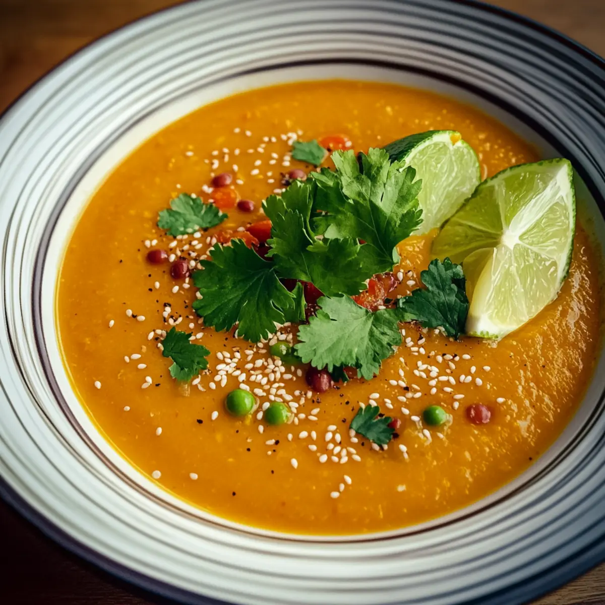 Sesame Carrot Soup