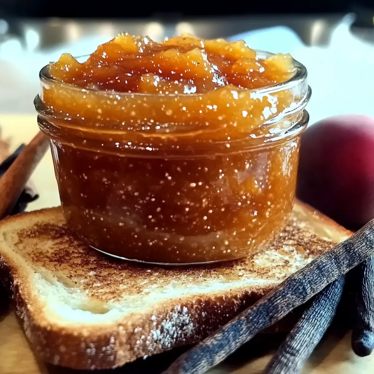 Peach Butter Recipe with Cinnamon and Vanilla Bean
