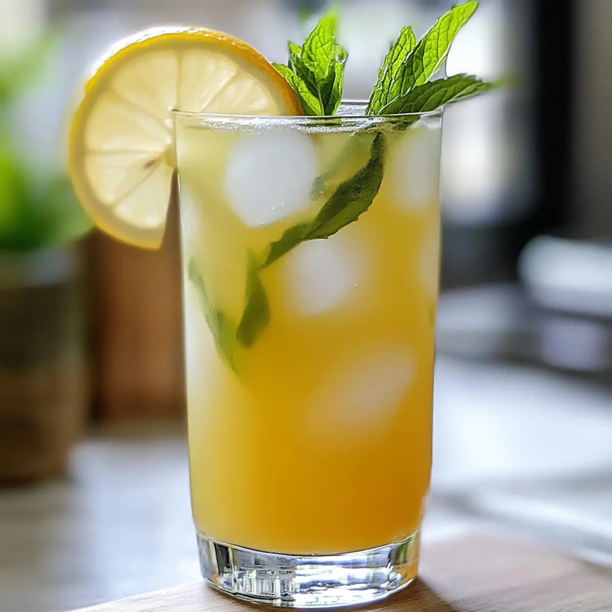 Healthier Green Tea Lemonade