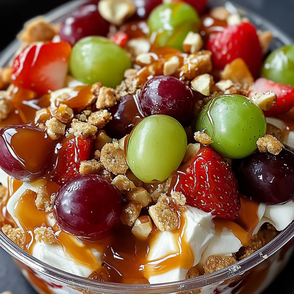 Caramel Crunch Cheesecake Fruit Salad