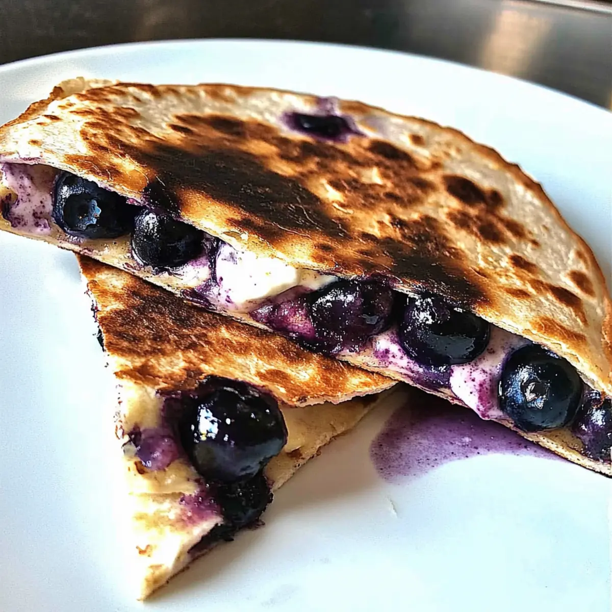 Blueberry Breakfast Quesadilla