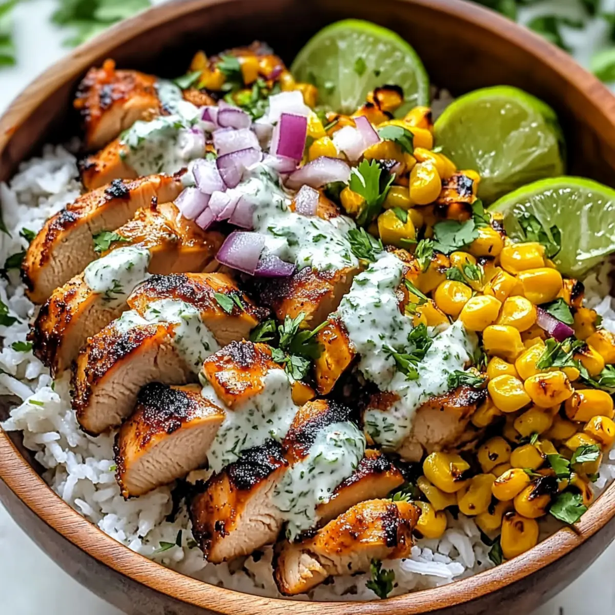 Street Corn Chicken Bowl