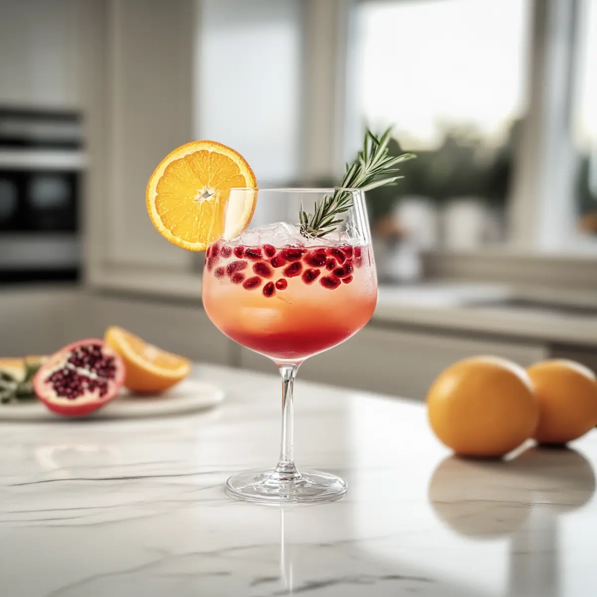 Orange Pomegranate Mocktail