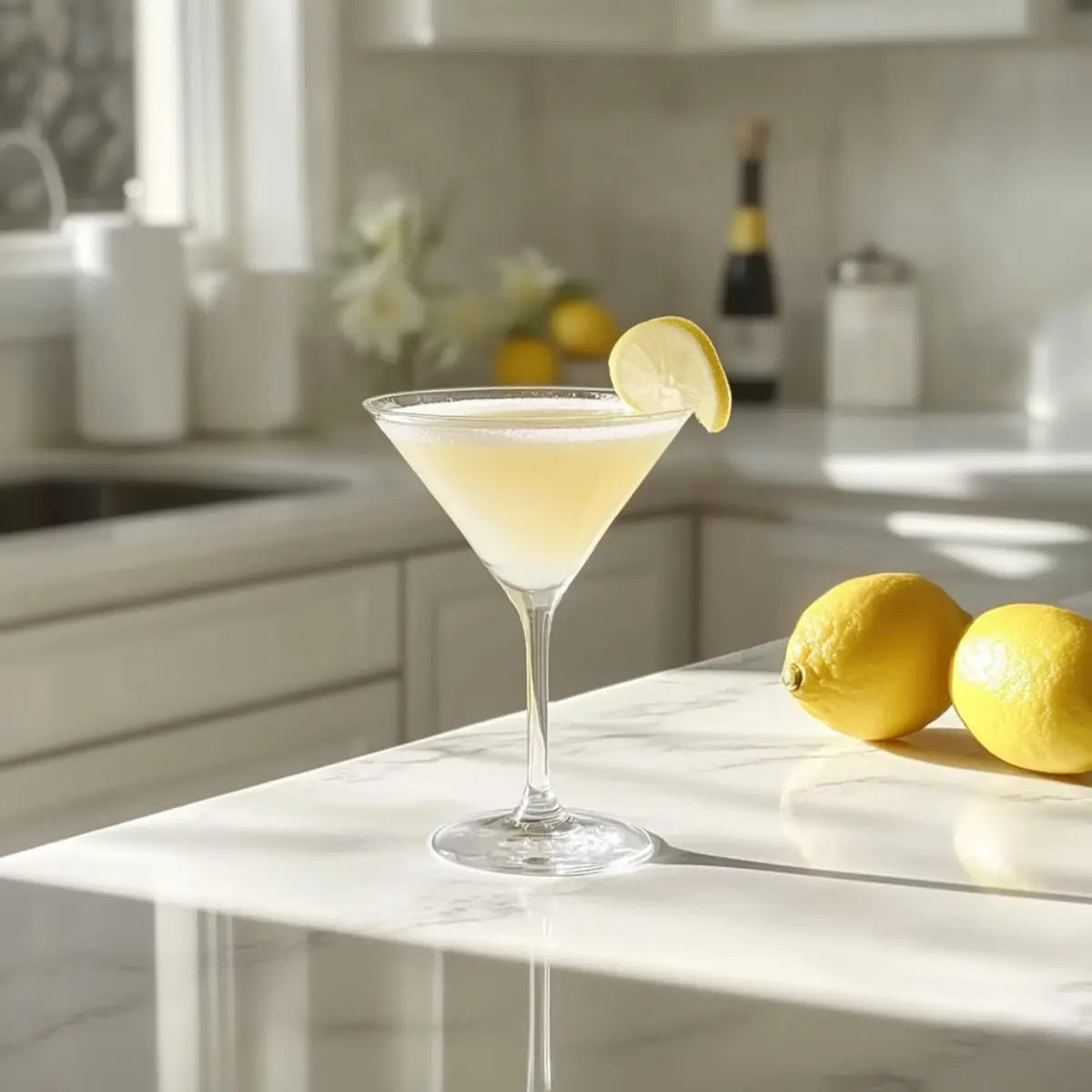 Lemon Drop Martini Mocktail