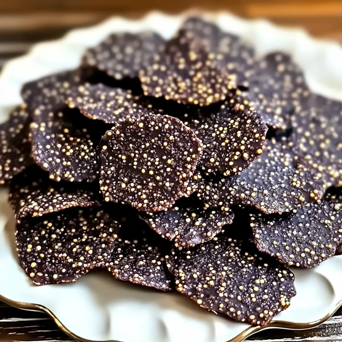 Dark Chocolate Quinoa Crisps