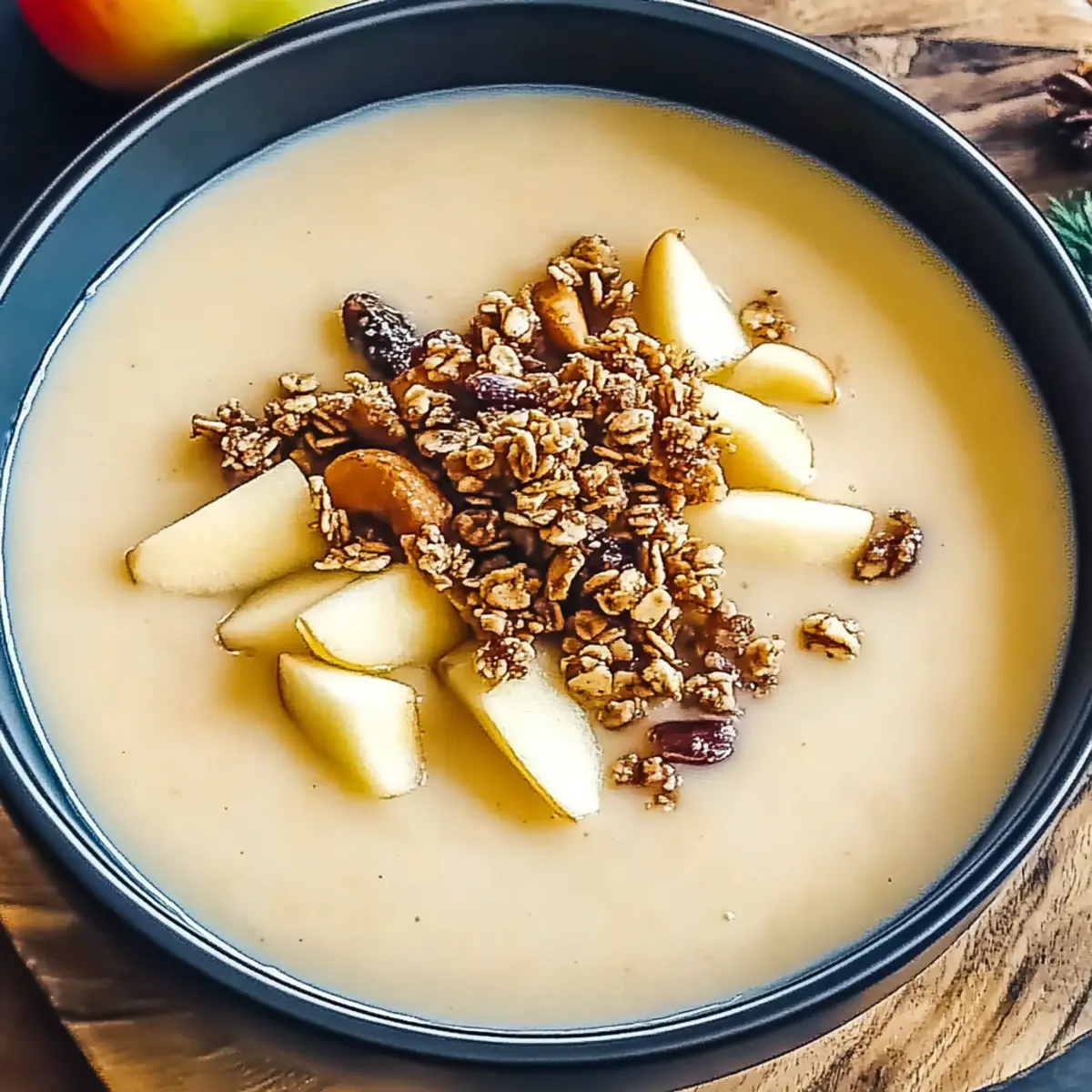 Maple Brie and Cheddar Apple Soup
