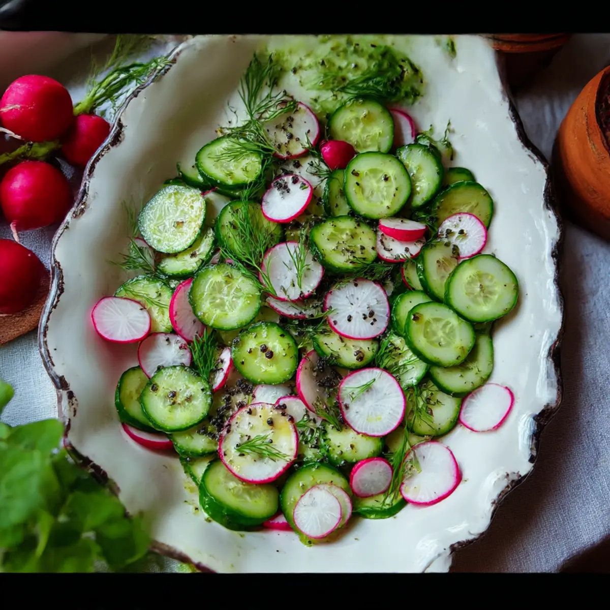 Radish and Cucumber Salad