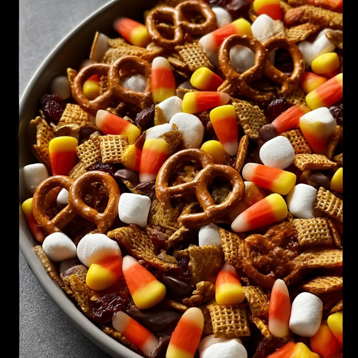Sweet and Salty Fall Snack Mix