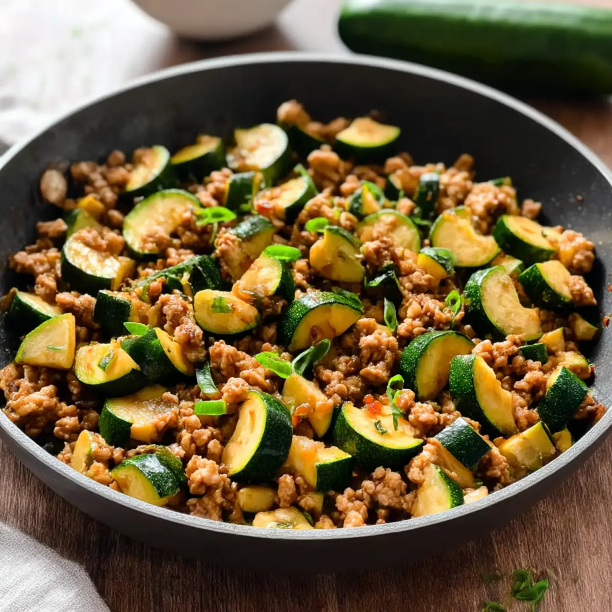 Ground Turkey and Zucchini Skillet