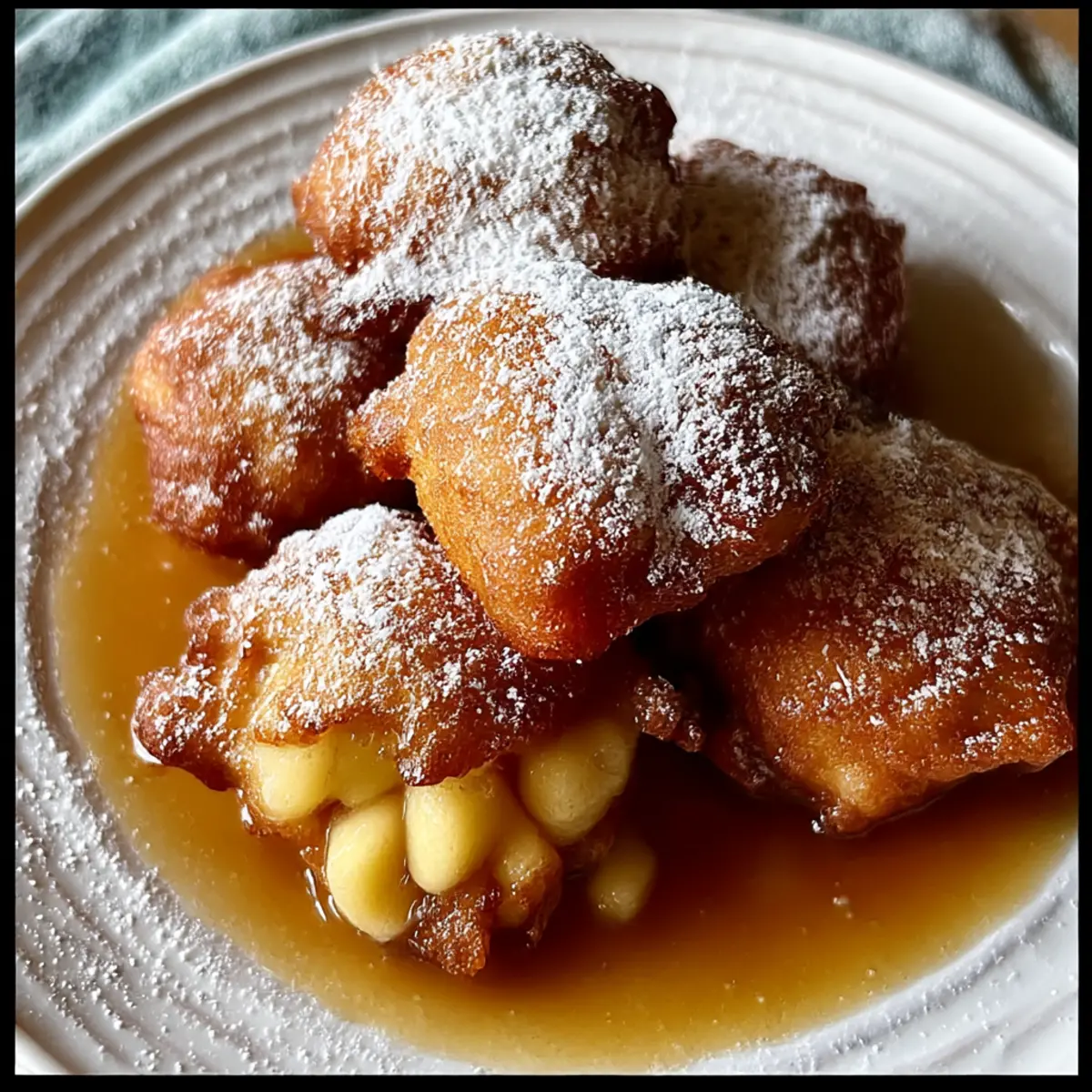 Warm Baked Apple Fritters