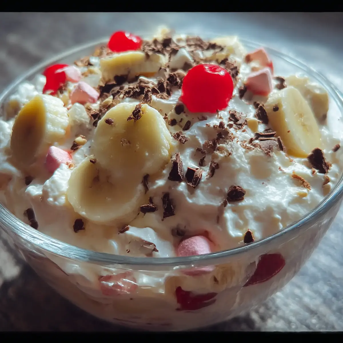 Banana Split Fluff Salad