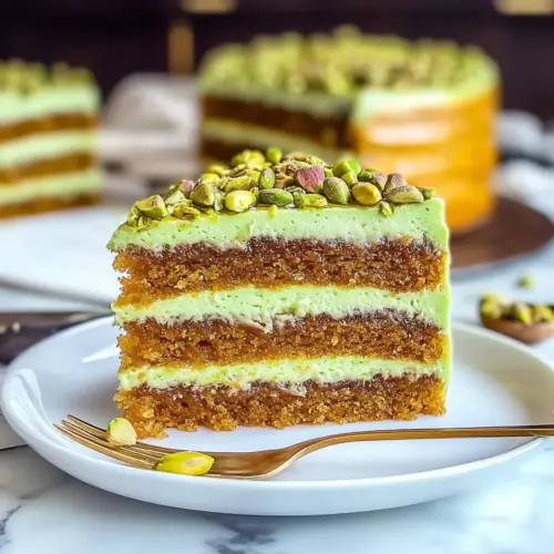 Pistachio Honey Baklava Cake