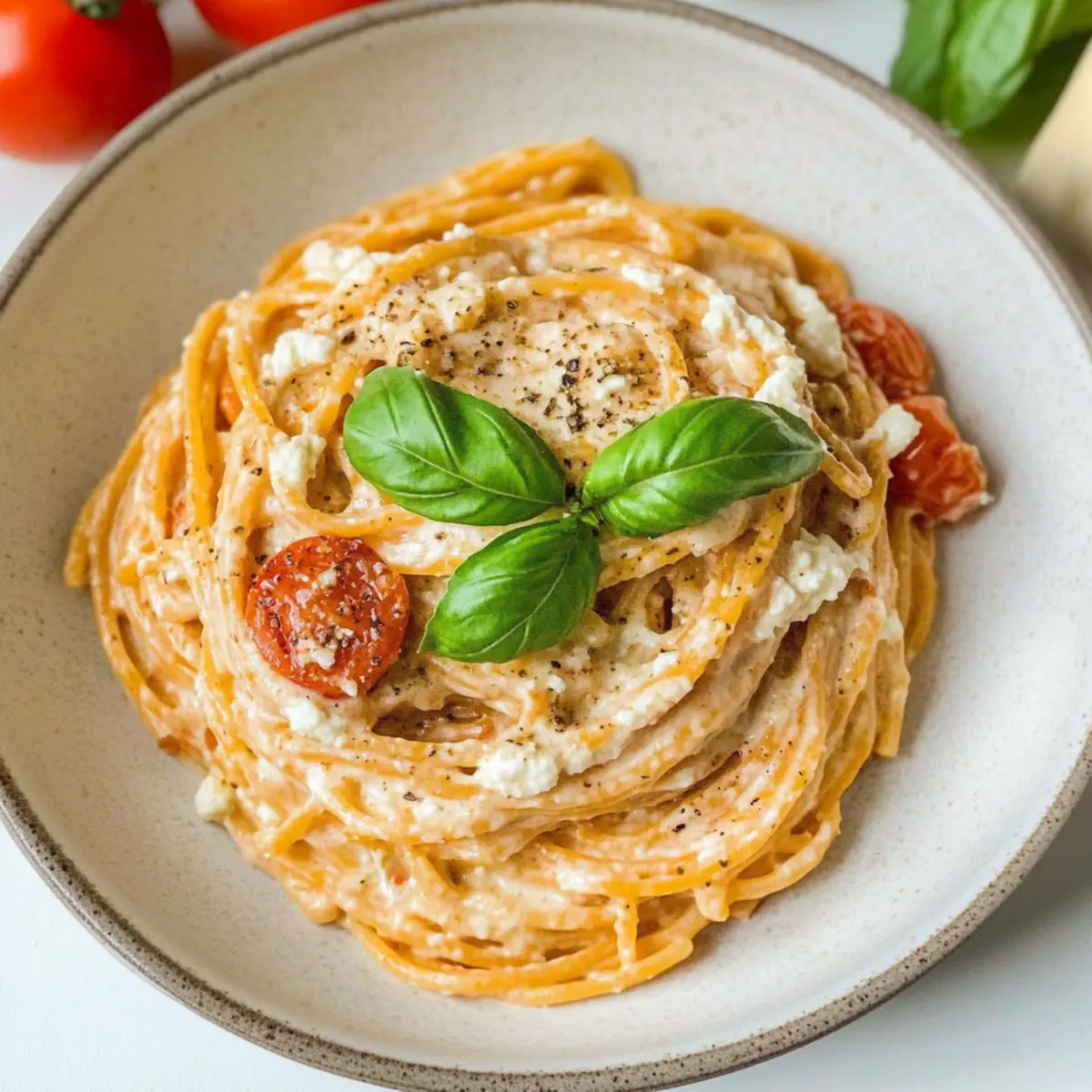 Roasted Tomato and Garlic Ricotta Pasta